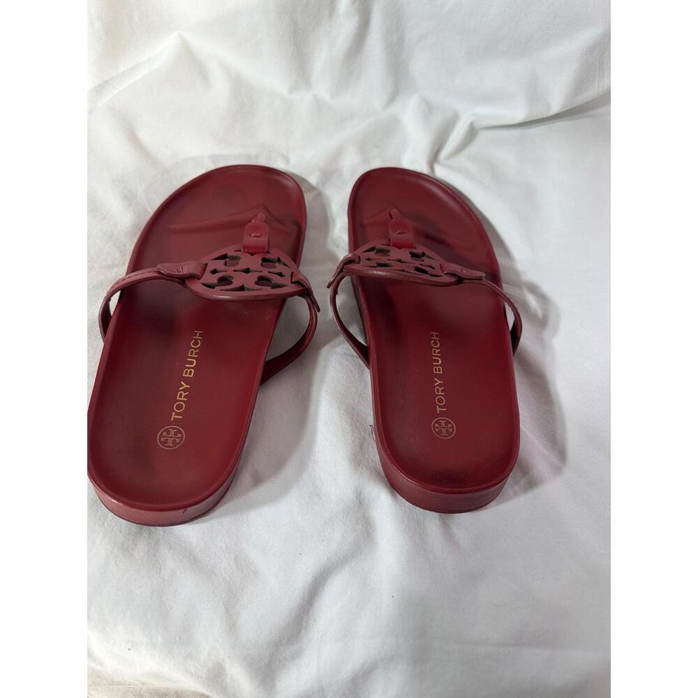 Tory Burch Miller Cloud Leather Sandal Tory Red - Picture 2 of 8